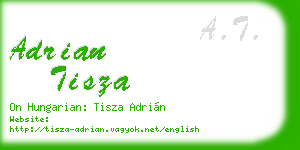 adrian tisza business card